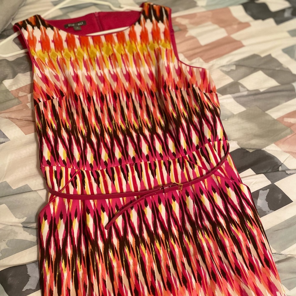 Roz Ali Sunshine Printed Belted Dress